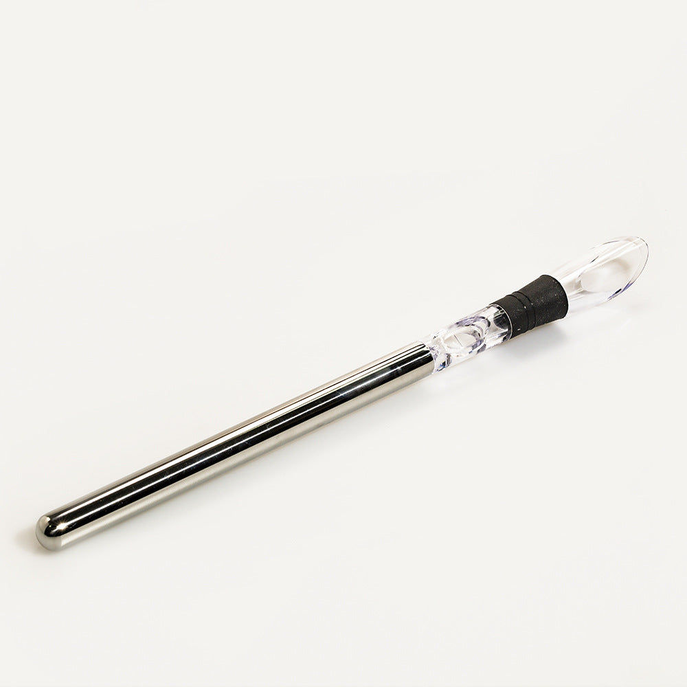 Stainless Steel Wine Chiller Stick: 3-in-1 Cooling Rod, Aerator & Stopper