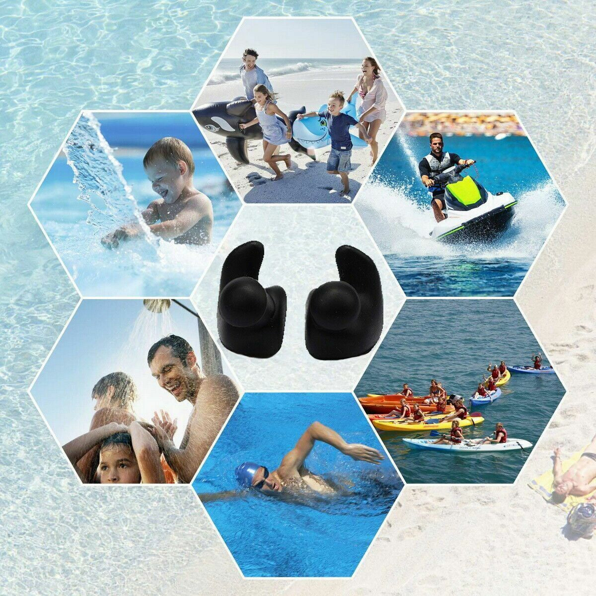 Premium Soft Silicone Ear Plugs for Snore Relief, Swimming & Travel (5/10 Pairs)