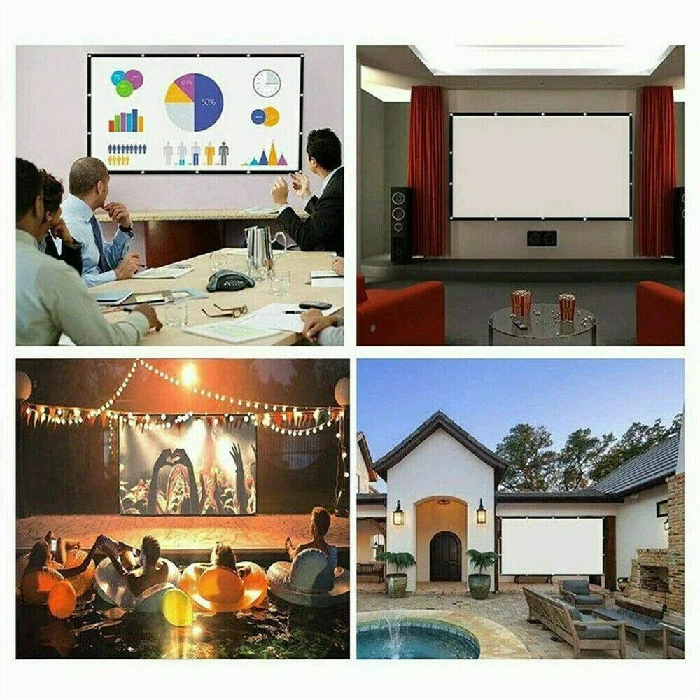 ScreenMagic 16:9 Portable HD Projection Screen - Home & Outdoor Use