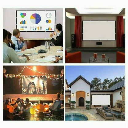 ScreenMagic 16:9 Portable HD Projection Screen - Home & Outdoor Use