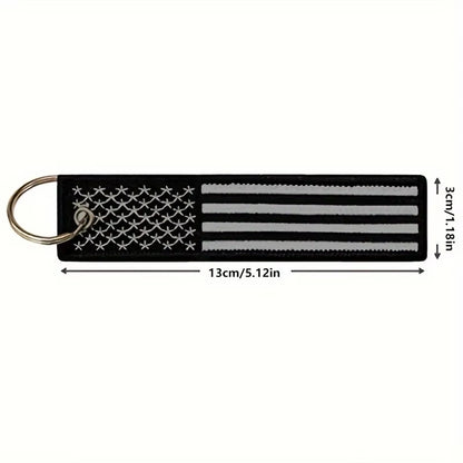 Stars & Stripes Keychain - dimensions