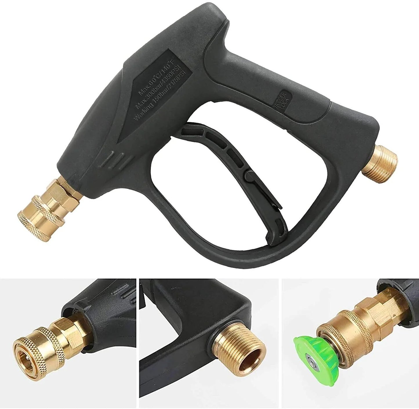 TurboJet 4000 - High Pressure Car Wash Foam Sprayer Gun Set with 5 Nozzles - High Pressure Car Wash Sprayer Readi Gear