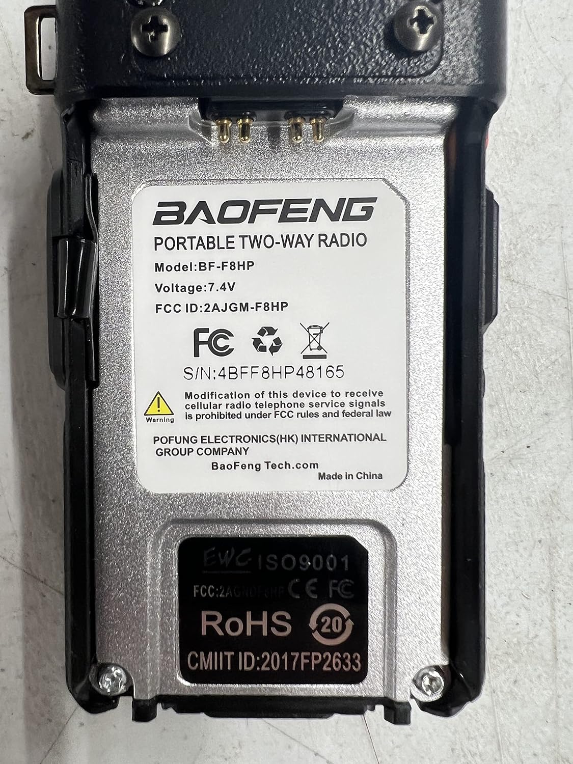 BaoFeng BF-F8HP (3rd Gen UV-5R) - Enhanced Range, Battery, and Power