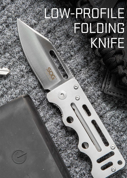 SOG Stealth Money Clip Knife - Concealed 2.75" Blade for Daily Carry