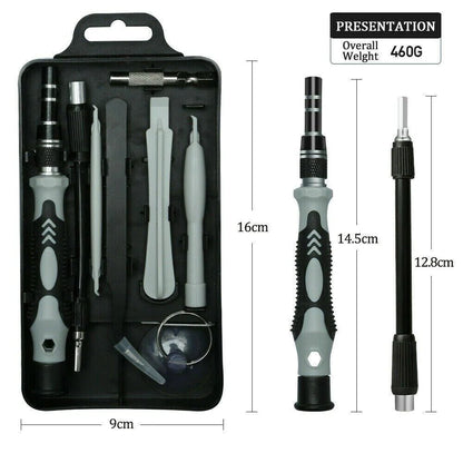 Professional Magnetic Screwdriver Set for iPhone, MacBook & Electronic Device Repair - 117 Pieces