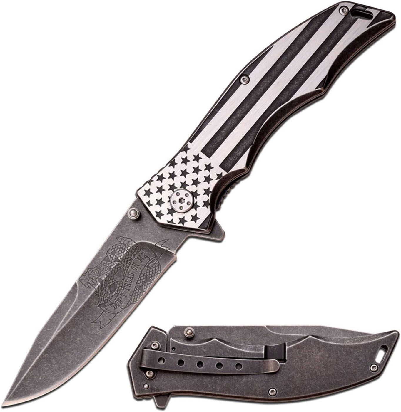 Patriot's Honor Spring Assist Folding Knife - with USA Flag Design