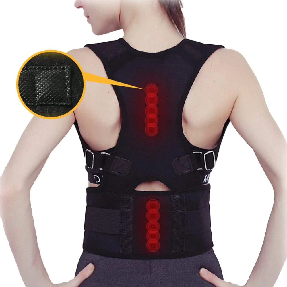 AlignPro Magnetic Posture Corrector - Adjustable Back Support Brace