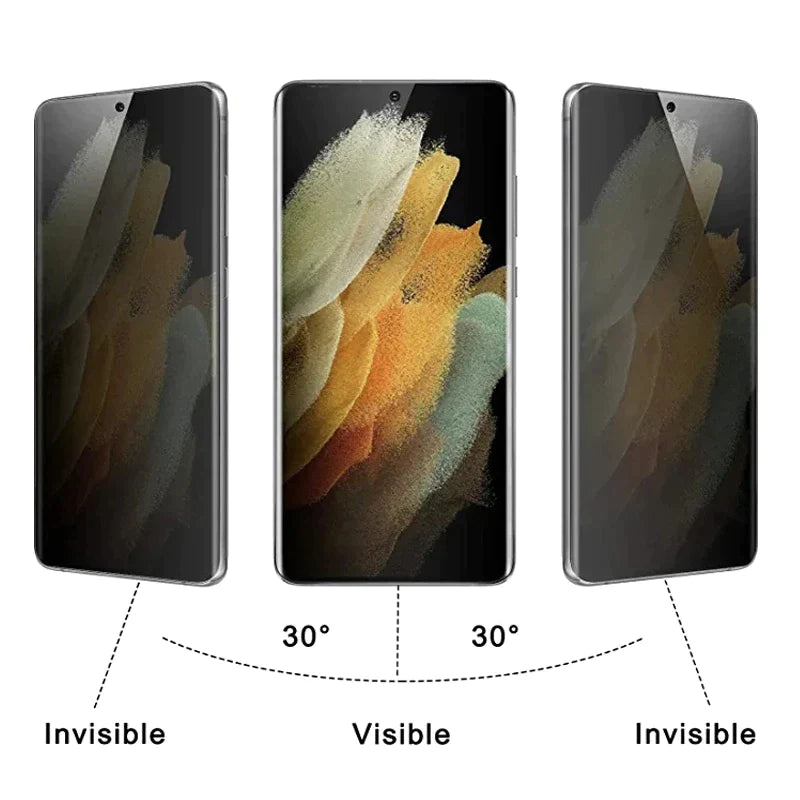 Ultimate Anti-Spy Privacy Hydrogel Screen Protector - 2-Pack for Samsung S21-23