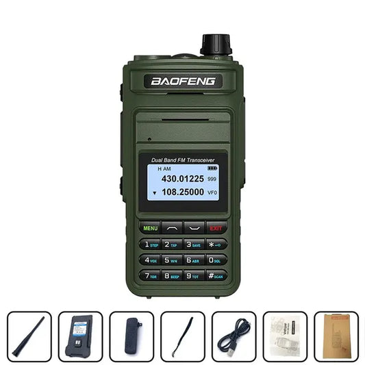 Baofeng P15UV Handheld Radio - Long Range, Programmable, FM/AM, NOAA Alerts