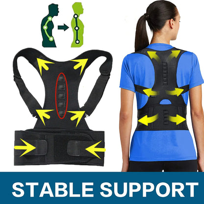 AlignPro Magnetic Posture Corrector - Adjustable Back Support Brace