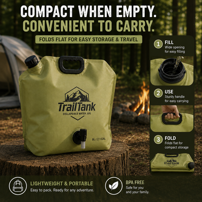 TrailTank Collapsible Water Storage Jug