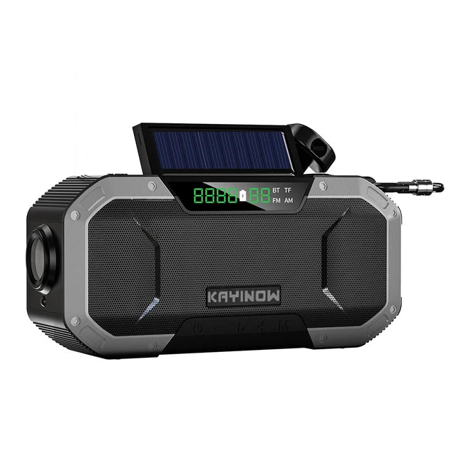 SolarCrank 5000: Ultimate Emergency Bluetooth Speaker Radio - Emergency radio Readi Gear