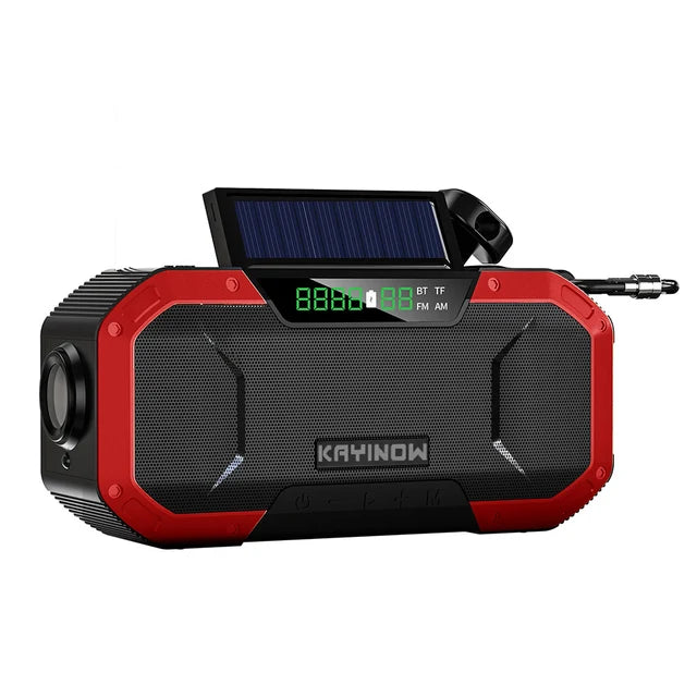 SolarCrank 5000: Ultimate Emergency Bluetooth Speaker Radio - Emergency radio Readi Gear