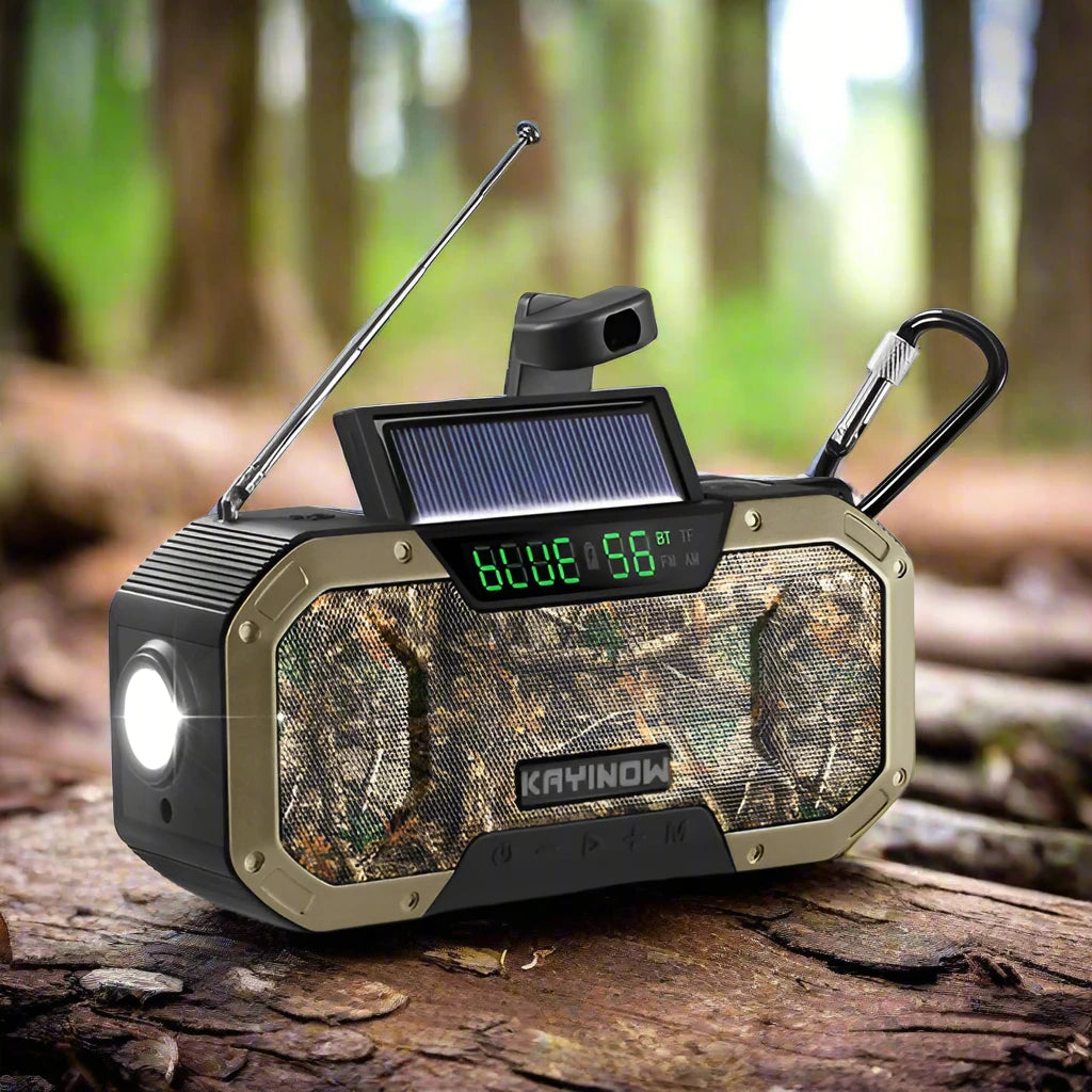 SolarCrank 5000: Ultimate Emergency Bluetooth Speaker Radio - Emergency radio Readi Gear