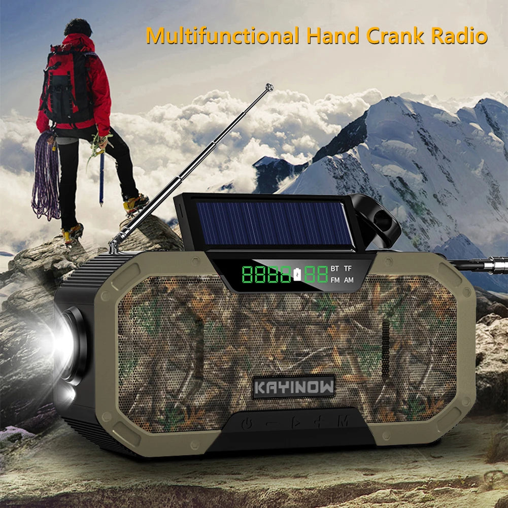 SolarCrank 5000: Ultimate Emergency Bluetooth Speaker Radio - Emergency radio Readi Gear