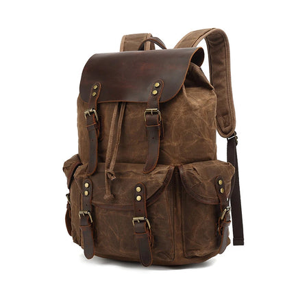 ReadiTrek Vintage Waxed Waterproof Canvas Rucksack