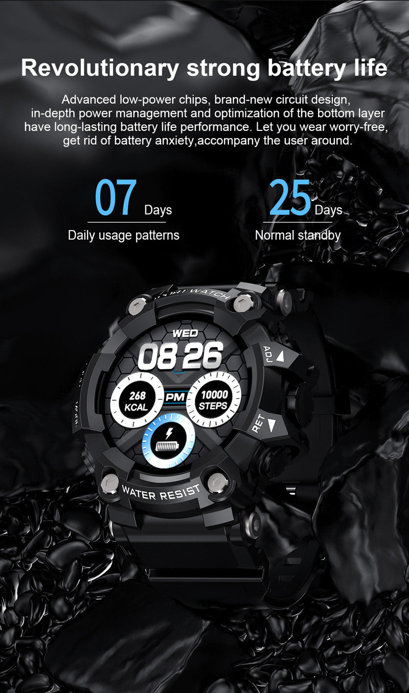 PulsePro Elite Waterproof Health Tracker Bluetooth Smartwatch