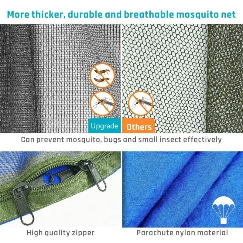 AdventurePro 2-Person Camping Hammock with Anti-Mosquito Net