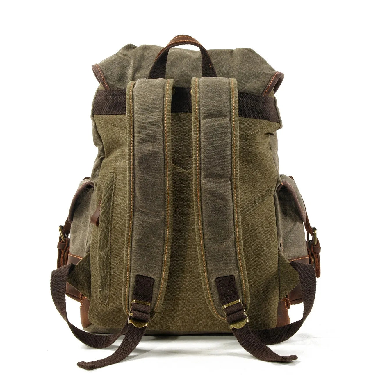 Vintage Waterproof Waxed Canvas Backpack – Travel & Laptop Rucksack