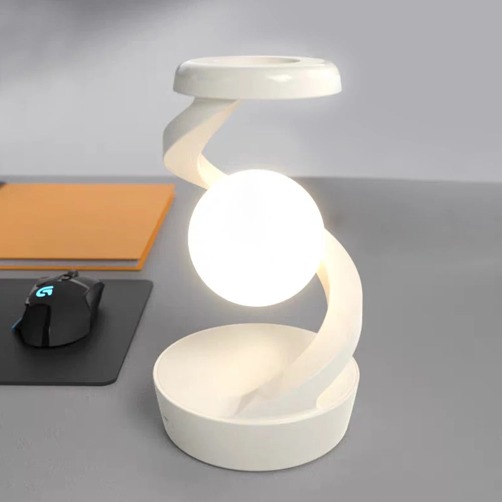 NovaGlow Floating Lamp - Wireless Charging & RGB Night Light