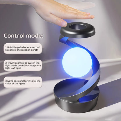 NovaGlow Floating Lamp - Wireless Charging & RGB Night Light