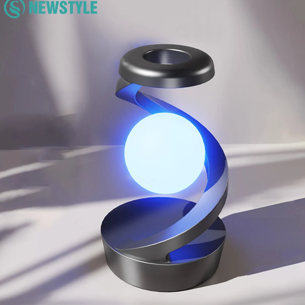 NovaGlow Floating Lamp - Wireless Charging & RGB Night Light