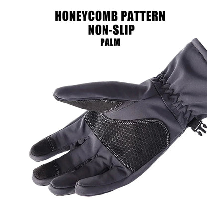 SnowTrail Winter Gloves - Honeycomb, Non-Slip Palm