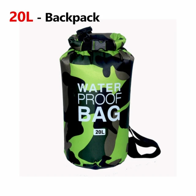 SafeDry Ultimate Camouflage Waterproof Bucket Bag for Beach & Outdoor Adventures