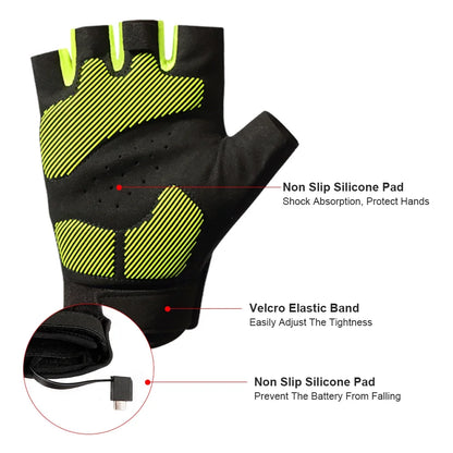 BrightTrail LED Gloves - USB Rechargeable for Cycling, Camping, Fishing