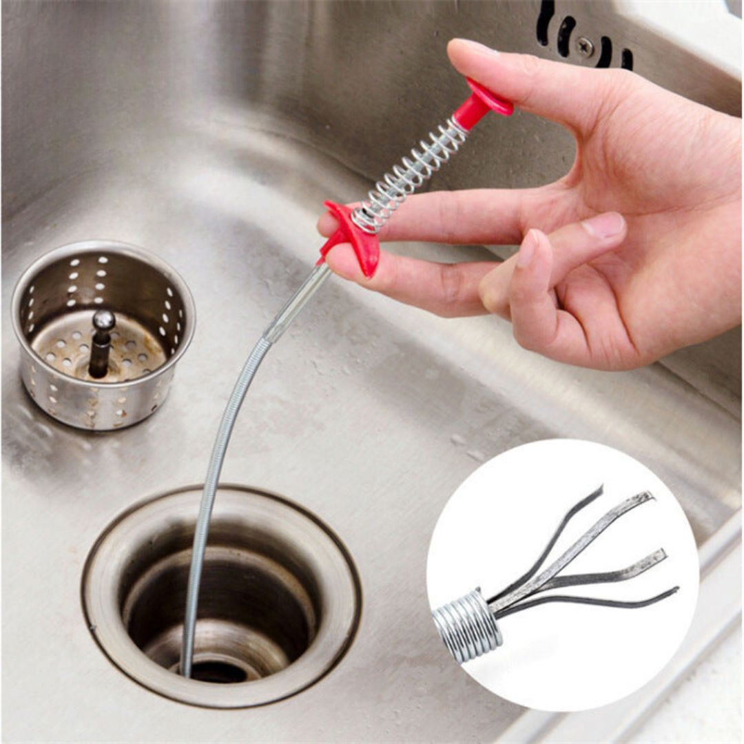 ClogBuster Pro Flexible Drain Cleaner - Hair & Debris Removal Tool