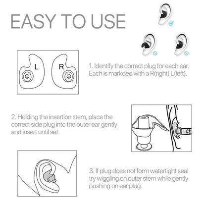 Premium Soft Silicone Ear Plugs for Snore Relief, Swimming & Travel (5/10 Pairs)