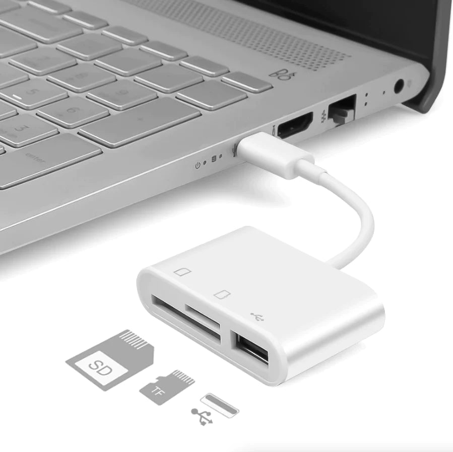 PowerHub USB-C 3-in-1 Adapter with SD Card Reader