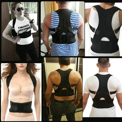 AlignPro Magnetic Posture Corrector - Adjustable Back Support Brace