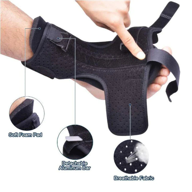 Plantar Relief Pro: Adjustable Night Splint & Foot Drop Brace