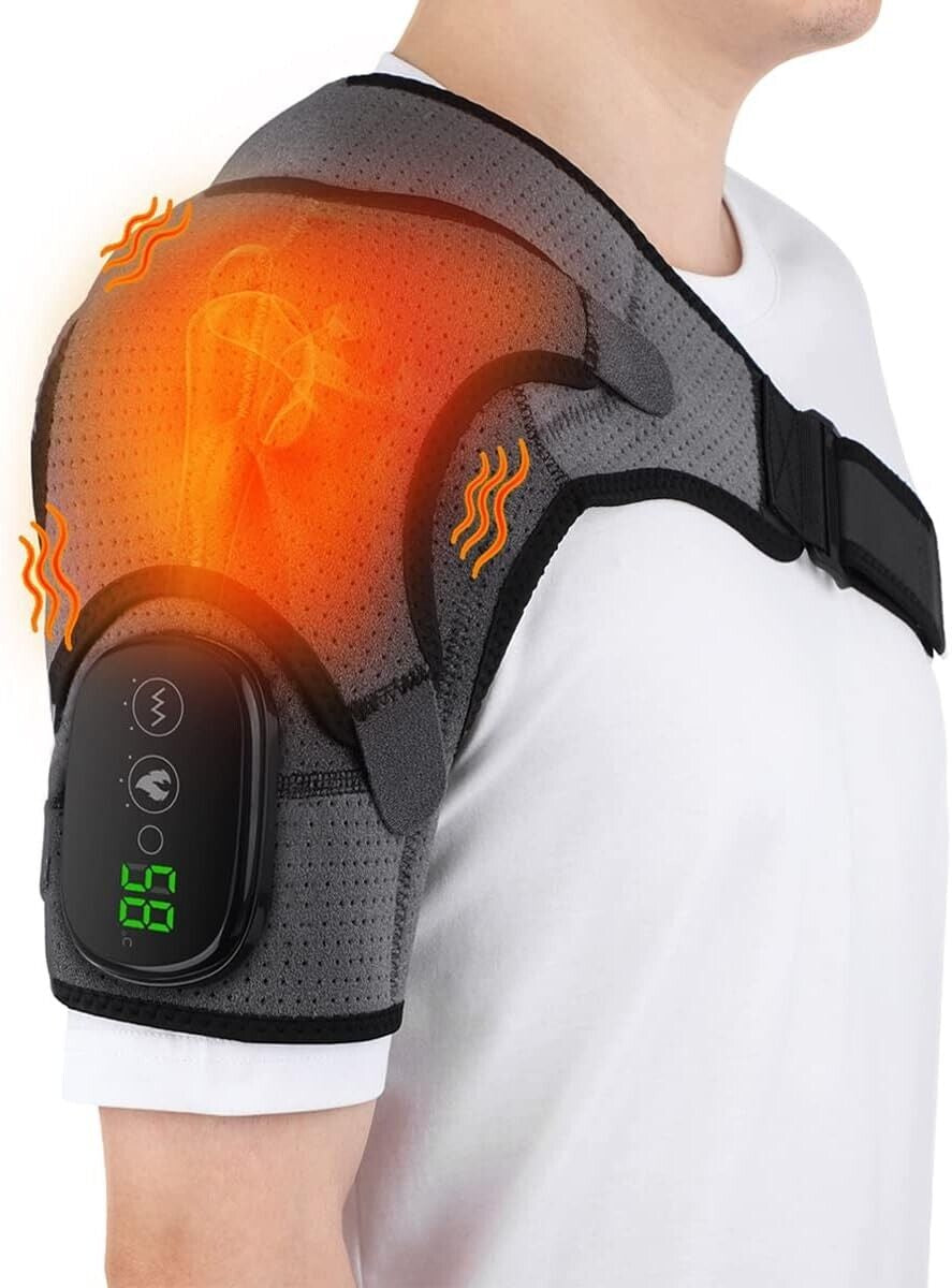 ReliefMax Heated Shoulder Massager - Vibration & Heat for Pain Relief