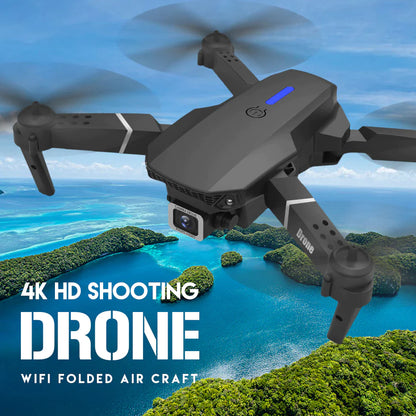 SkyCapture 4K HD Dual Camera Foldable Drone +4 Battery