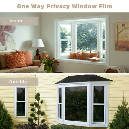 PrivacyShield Reflective Window Film - UV & Heat Blocker for Home/Office