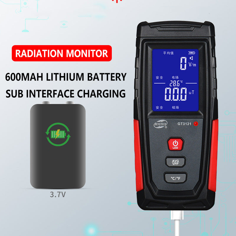 MagnaShield Electromagnetic Radiation Detector with Safety Alarm