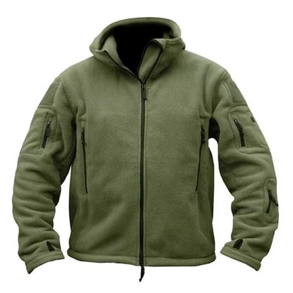 7-Pocket Tactical Fleece Hoodie Jacket