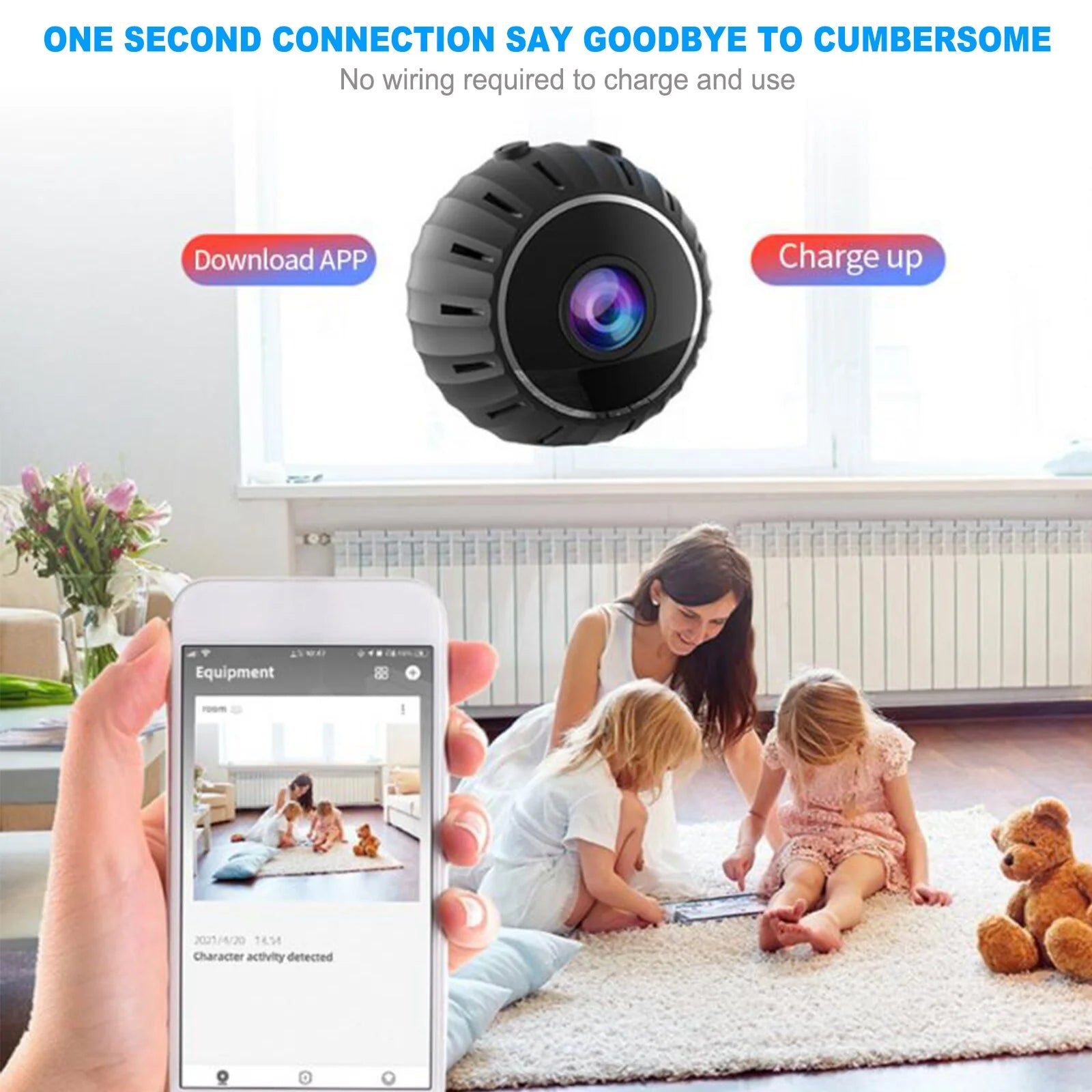 StealthView 360° Mini HD Wifi Wireless Nanny Spy Camera