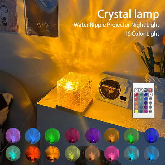Northern Lights Glow Cube - Rippling, Color-Shifting Night Light - Glowing Night Light Readi Gear