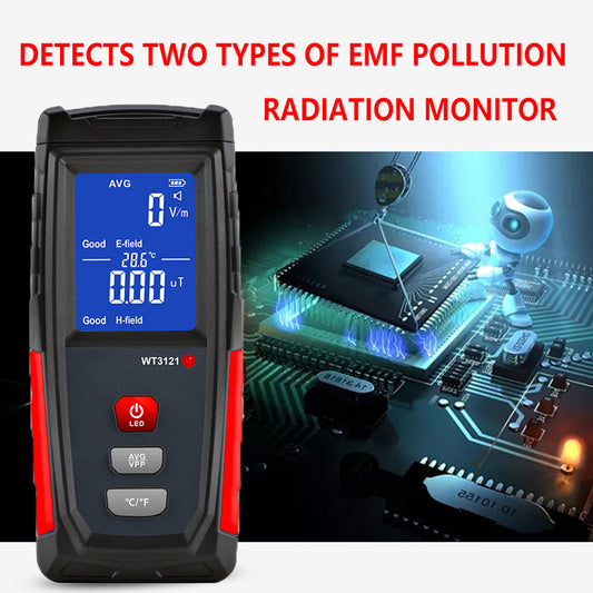 MagnaShield Electromagnetic Radiation Detector with Safety Alarm