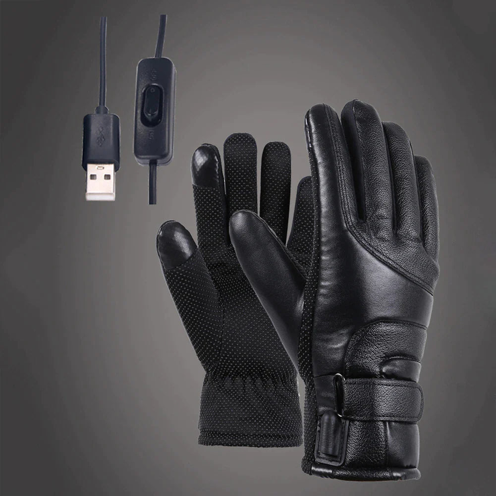 Winter USB Heated Gloves - Thermal, Waterproof, Touchscreen Hand Warmers