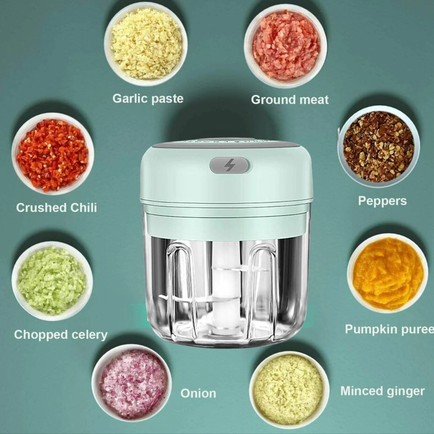 QuickChop Portable Electric Food Processor