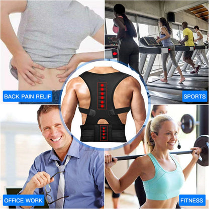 AlignPro Magnetic Posture Corrector - Adjustable Back Support Brace