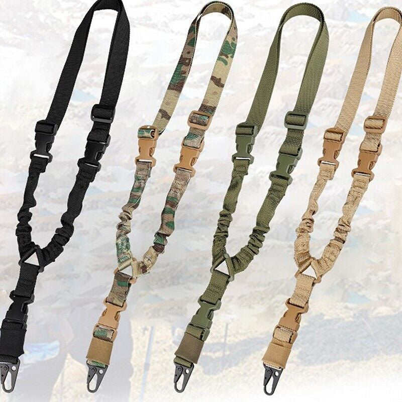 Military-Grade Single Point Rifle Sling - Quick Adjust & Detach