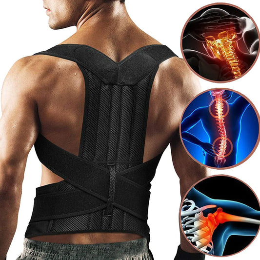 PosturePro Adjustable Back Brace - Relieve Pain & Improve Posture