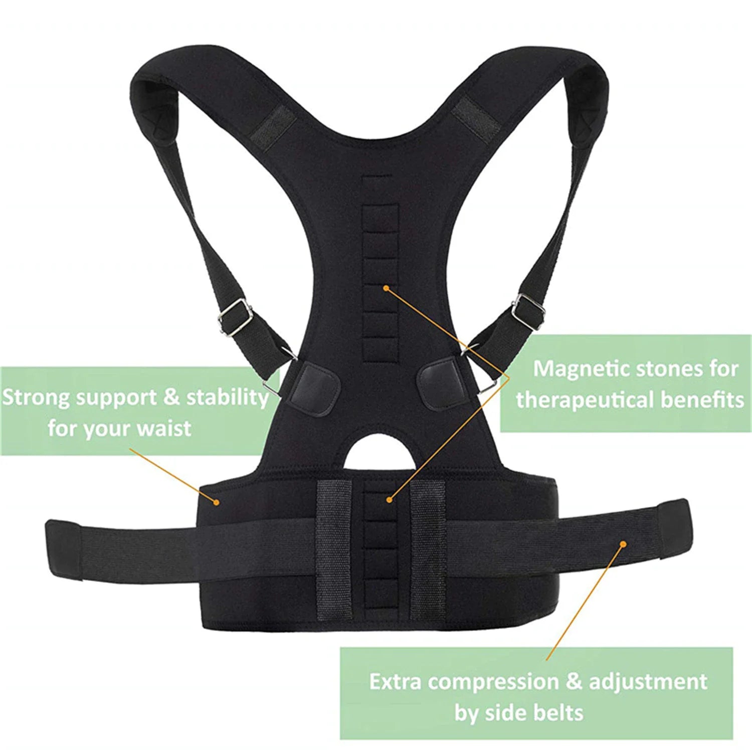 AlignPro Magnetic Posture Corrector - Adjustable Back Support Brace