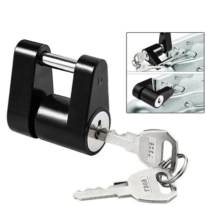 SafeTow Trailer Hitch Coupler Lock: Security for Towing Boats, RVs, Trucks, Cars - Trailer Hitch Coupler Lock Readi Gear