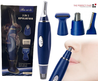 TrimMaster 3-in-1 Electric Groomer - Nose, Ear & Eyebrow Shaver